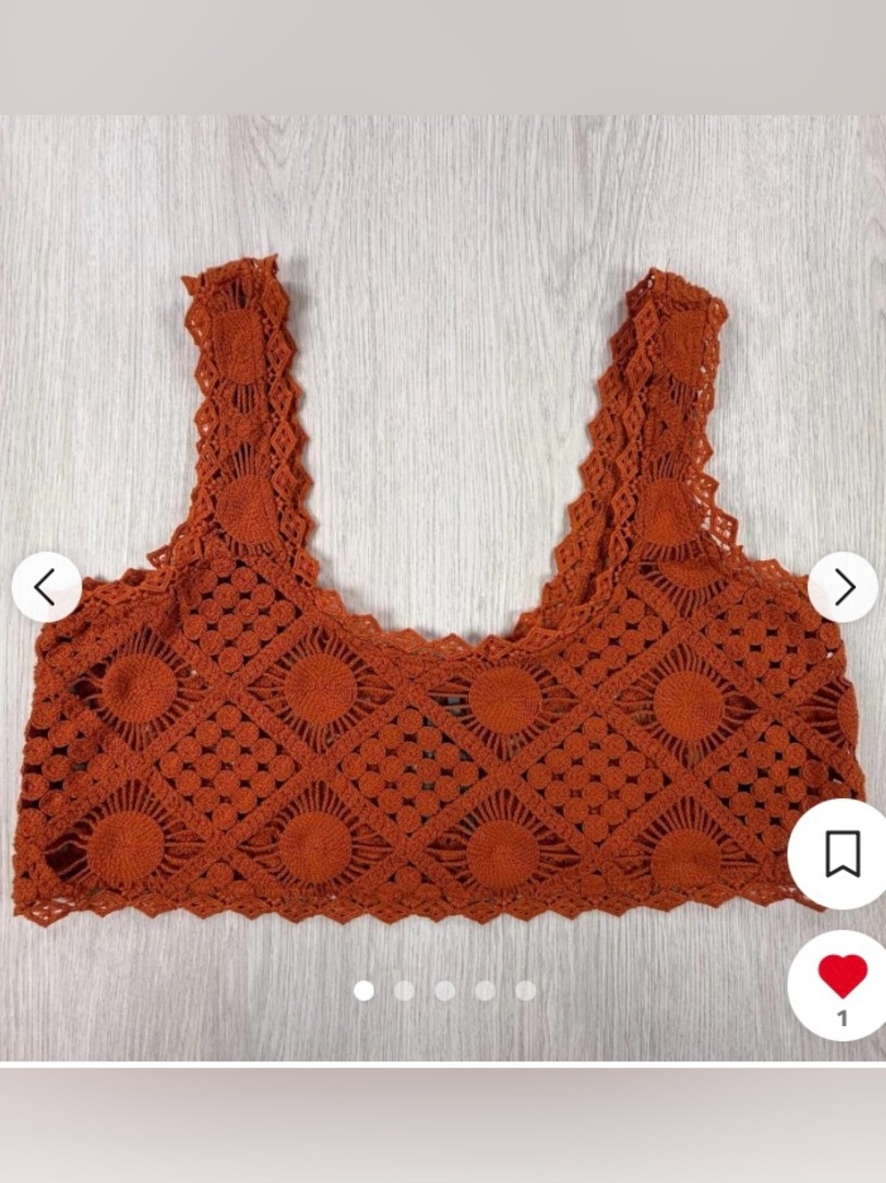 Anthropologie Crop Crochet Top